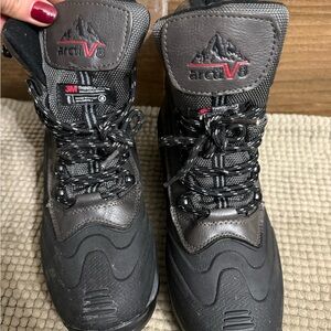 Men's Black and Gray Boots